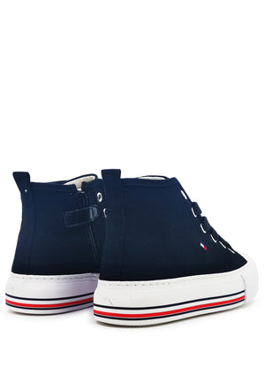 ViaMonte Shop | Tommy Hilfiger sneaker allacciata alta ragazzo nero