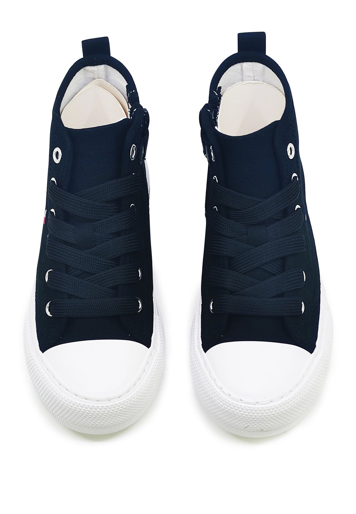 ViaMonte Shop | Tommy Hilfiger sneaker allacciata alta ragazzo nero