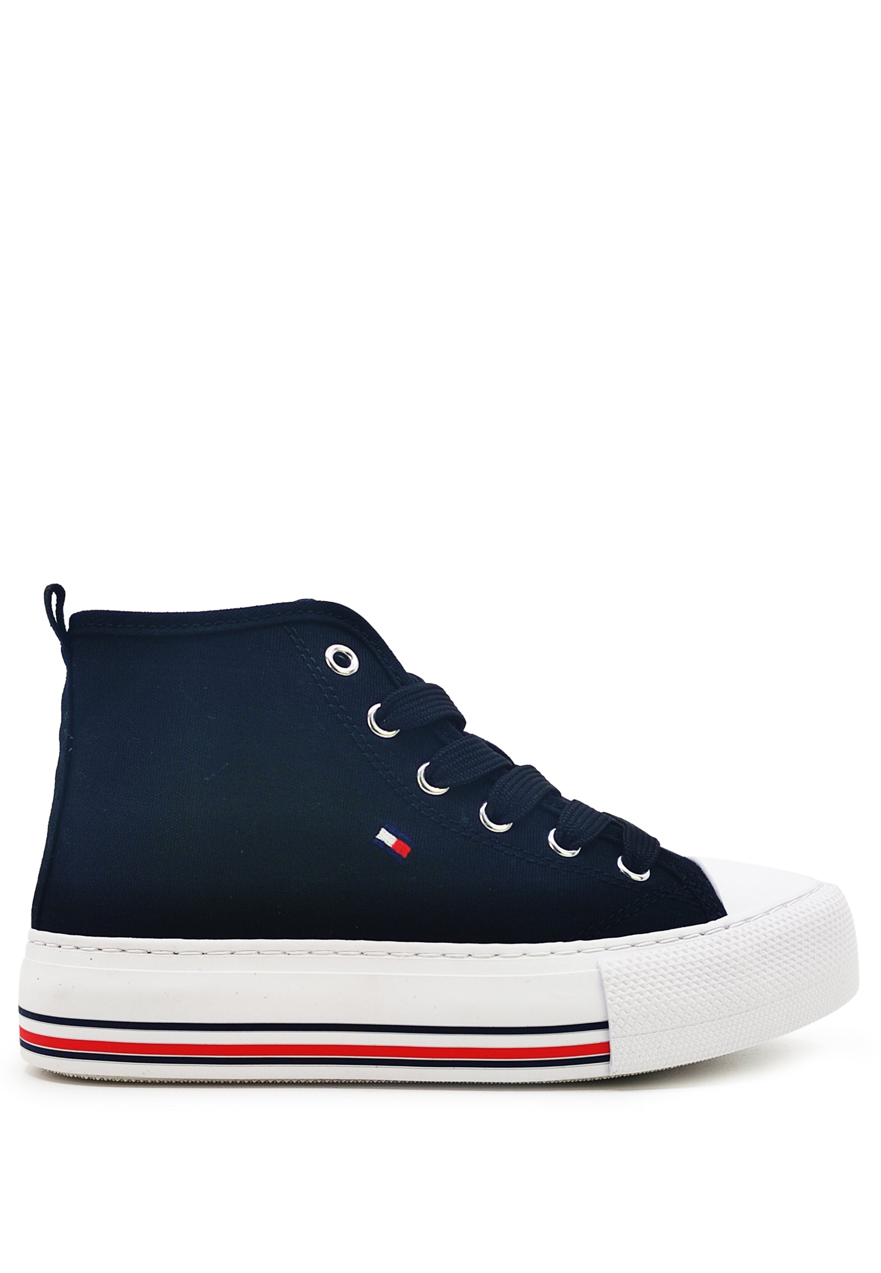 ViaMonte Shop | Tommy Hilfiger sneaker allacciata alta ragazzo nero