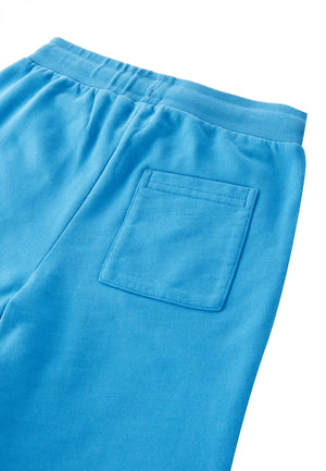 Woolrich shorts ragazzo azzurro in felpa di cotone | ViaMonte Shop