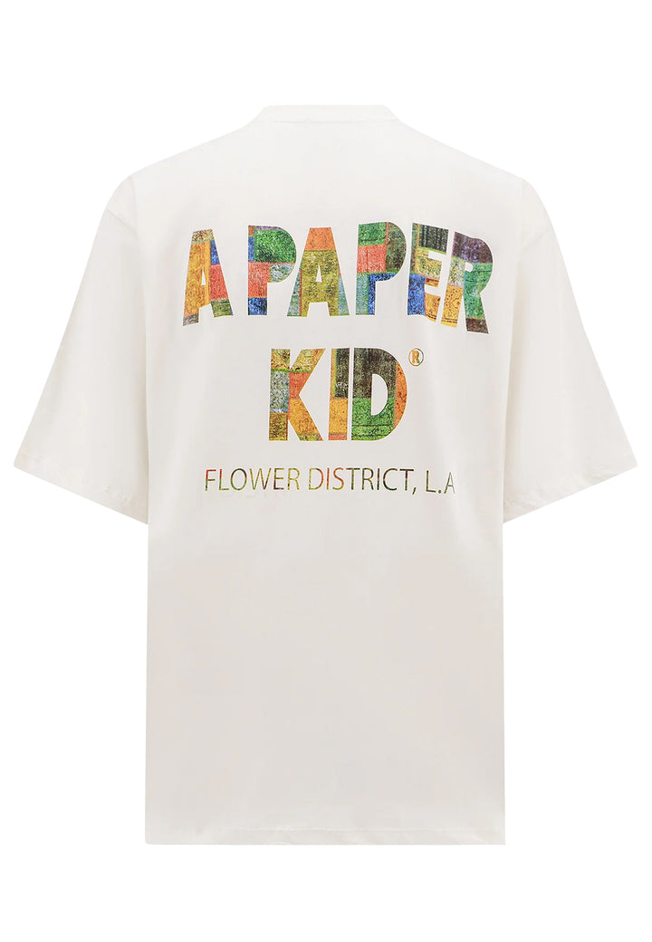 ViaMonte Shop | A Paper Kid t-shirt bianco unisex in cotone