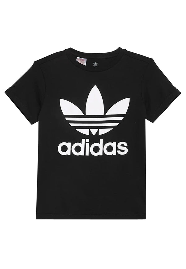ViaMonte Shop | Adidas t-shirt nera bambino in cotone