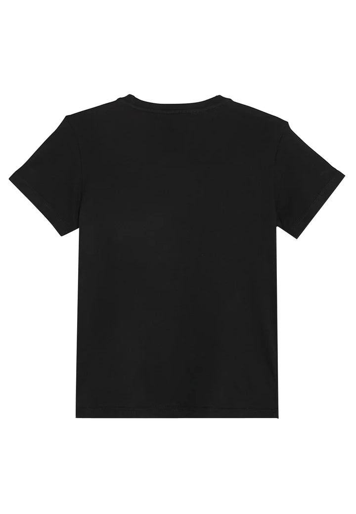 ViaMonte Shop | Adidas t-shirt nera bambino in cotone