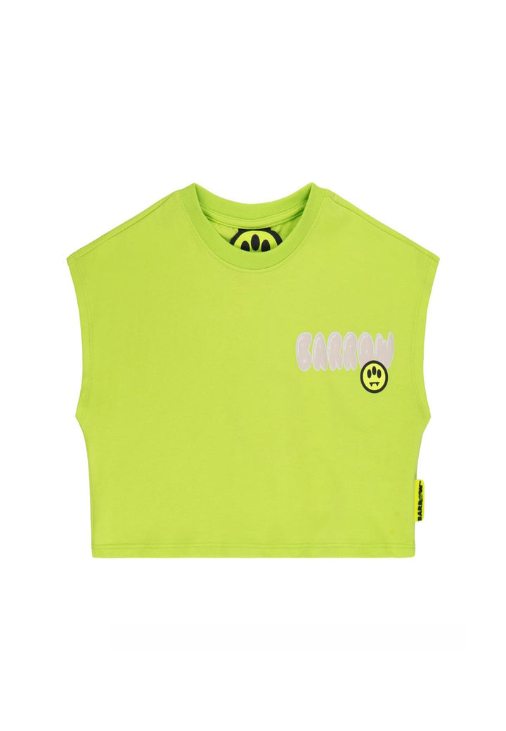 ViaMonte Shop | Barrow t-shirt verde bambina in jersey di cotone