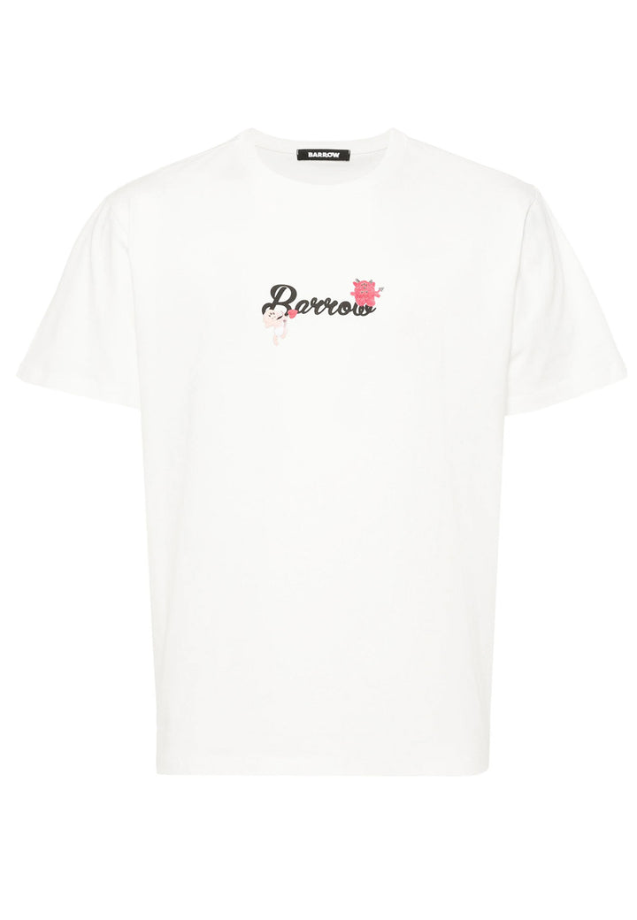 ViaMonte Shop | Barrow t-shirt bianca uomo in cotone
