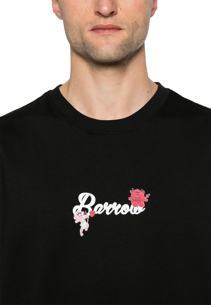 ViaMonte Shop | Barrow t-shirt nera uomo in cotone