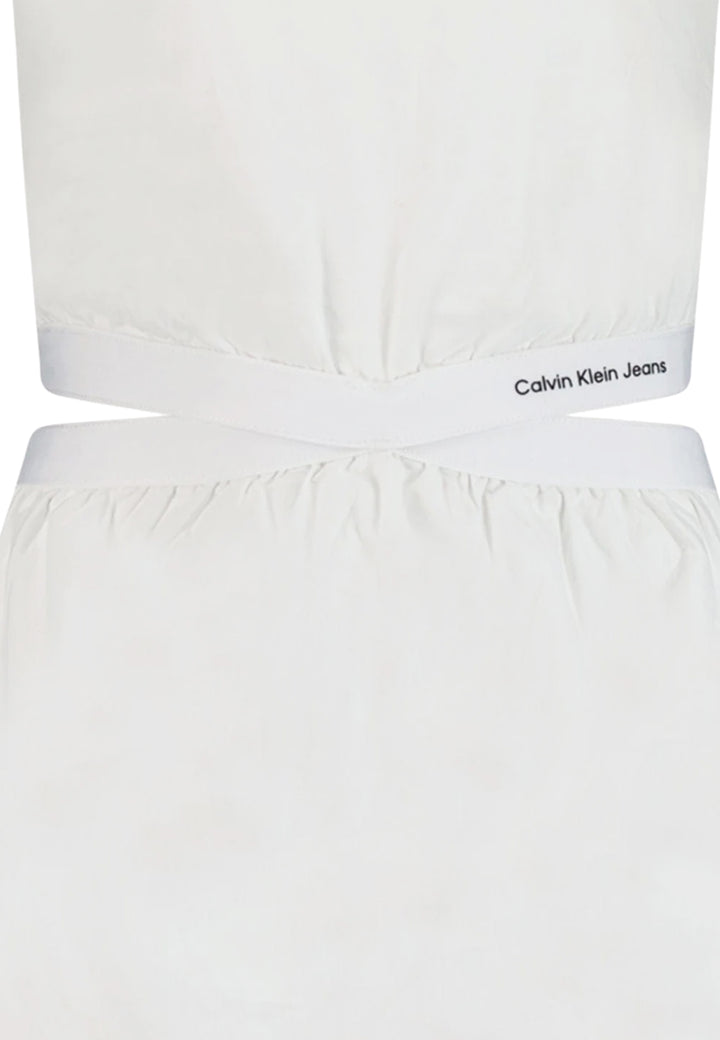 ViaMonte Shop | Calvin Klein Jeans vestito bianco bambina