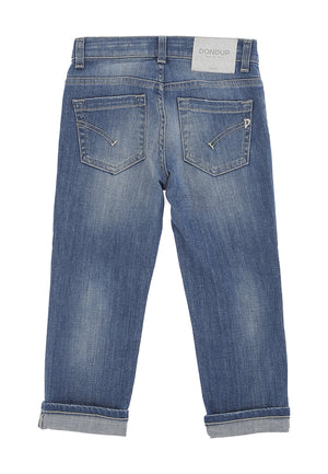 ViaMonte Shop | Dondup jeans blu bambina in denim