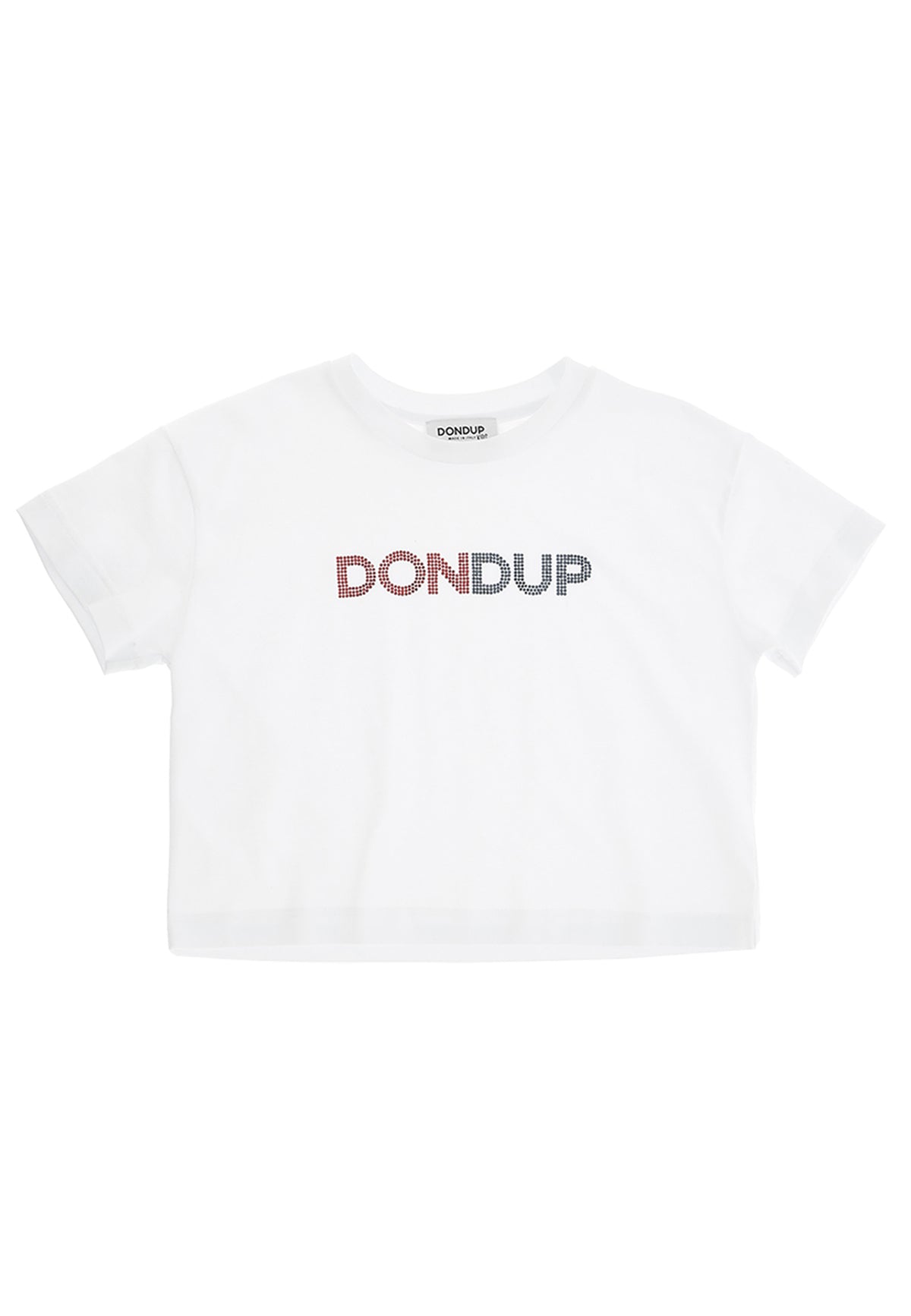 ViaMonte Shop | Dondup t-shirt bianca bambina in cotone