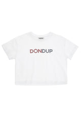 ViaMonte Shop | Dondup t-shirt bianca bambina in cotone