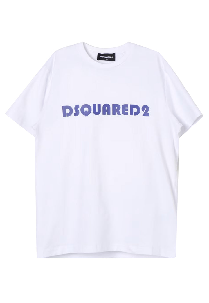 ViaMonte Shop | Dsquared2 t-shirt bianca bambino in cotone