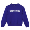 ViaMonte Shop | Dsquared2 felpa blu bambino in cotone