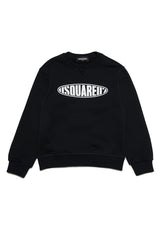 ViaMonte Shop | Dsquared2 felpa nera bambino in cotone