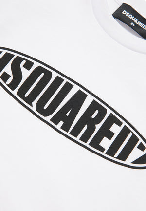ViaMonte Shop | Dsquared2 t-shirt bianca bambino in cotone