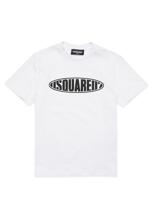 ViaMonte Shop | Dsquared2 t-shirt bianca bambino in cotone
