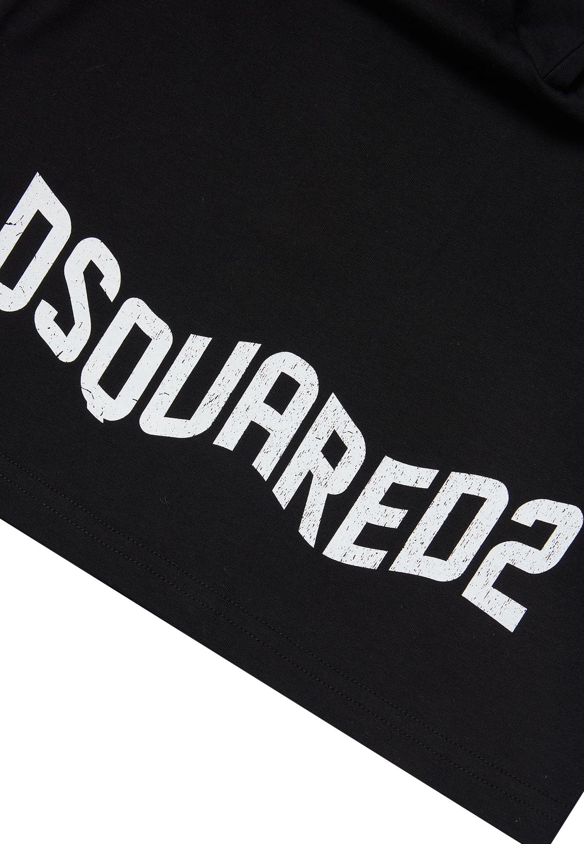 ViaMonte Shop | Dsquared2 t-shirt nera bambino in cotone