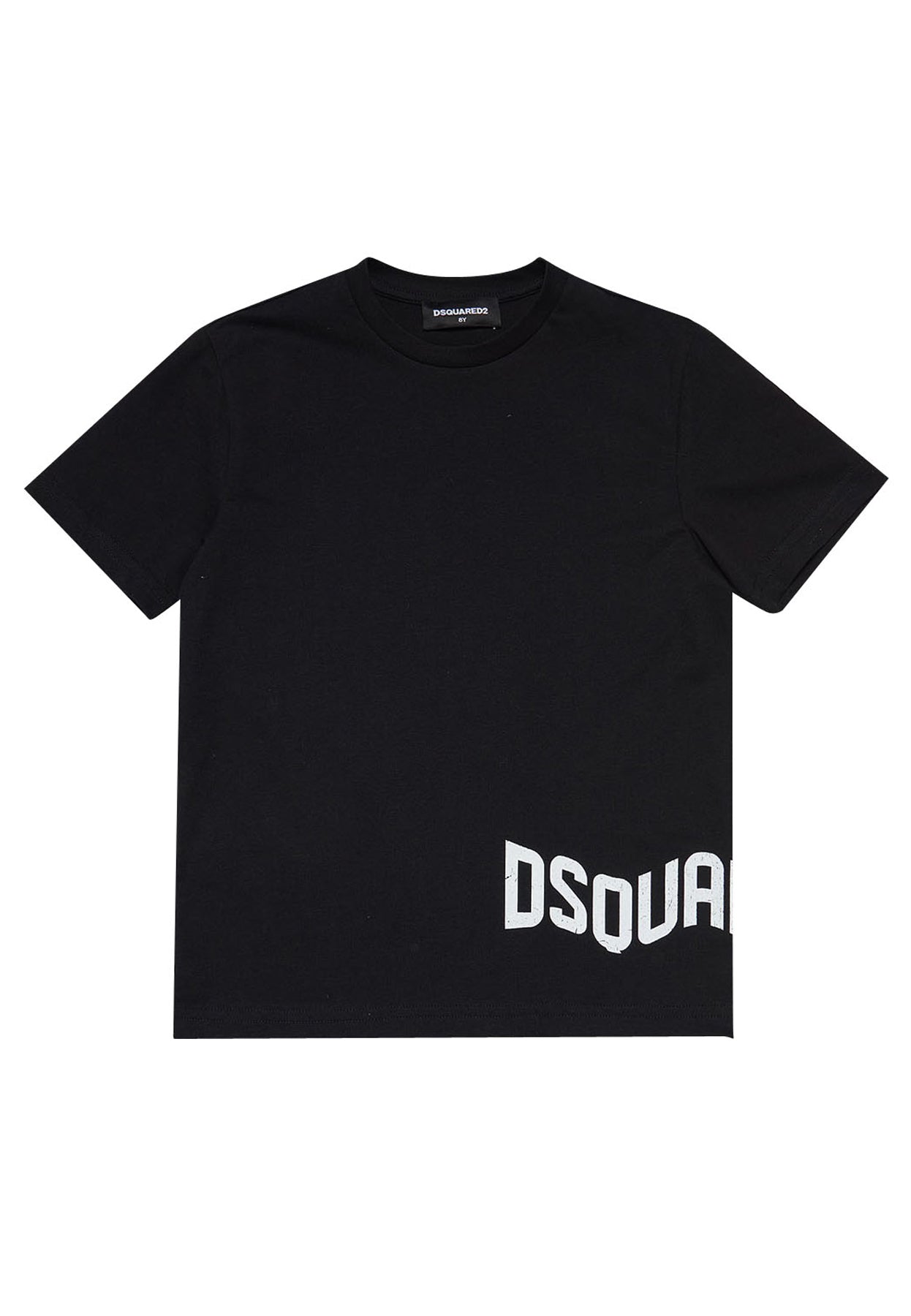 ViaMonte Shop | Dsquared2 t-shirt nera bambino in cotone