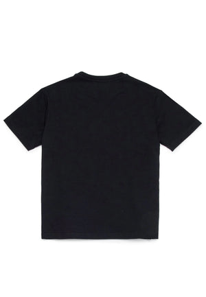 ViaMonte Shop | Dsquared2 t-shirt nera bambino in cotone