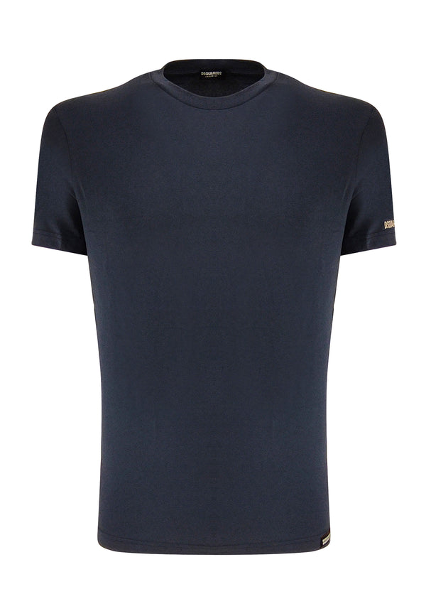 ViaMonte Shop | Dsquared2 Underwear t-shirt blu uomo in cotone elasticizzato