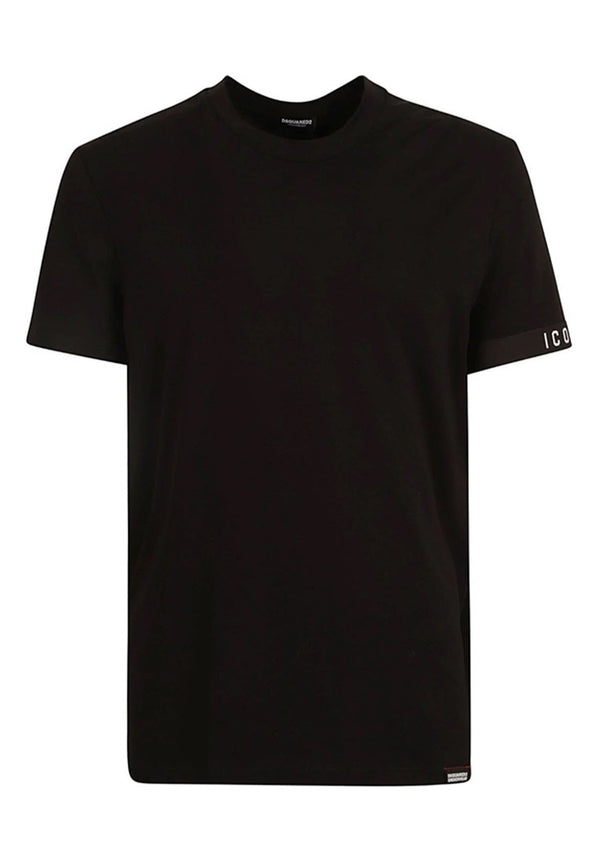 ViaMonte Shop | Dsquared2 Underwear t-shirt nera uomo in cotone elasticizzato