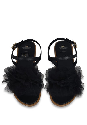 ViaMonte Shop | Elisabetta Franchi La Mia Bambina sandali neri bambina