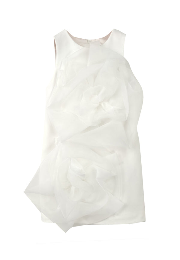 ViaMonte Shop | Elisabetta Franchi vestito bianco bambina in nylon