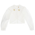 ViaMonte Shop | Elisabetta Franchi camicia bianca bambina in cotone