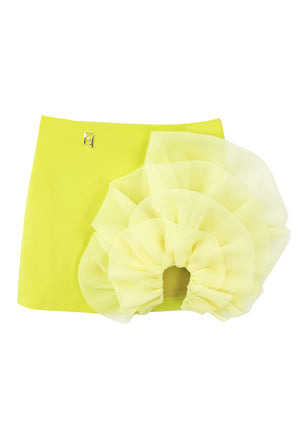 ViaMonte Shop | Elisabetta Franchi La Mia Bambina gonna cedro bambina in nylon