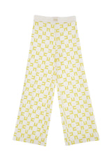 ViaMonte Shop | Elisabetta Franchi pantalone bianco/cedro bambina in crépe