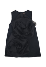 ViaMonte Shop | Elisabetta Franchi vestito nero bambina in cotone