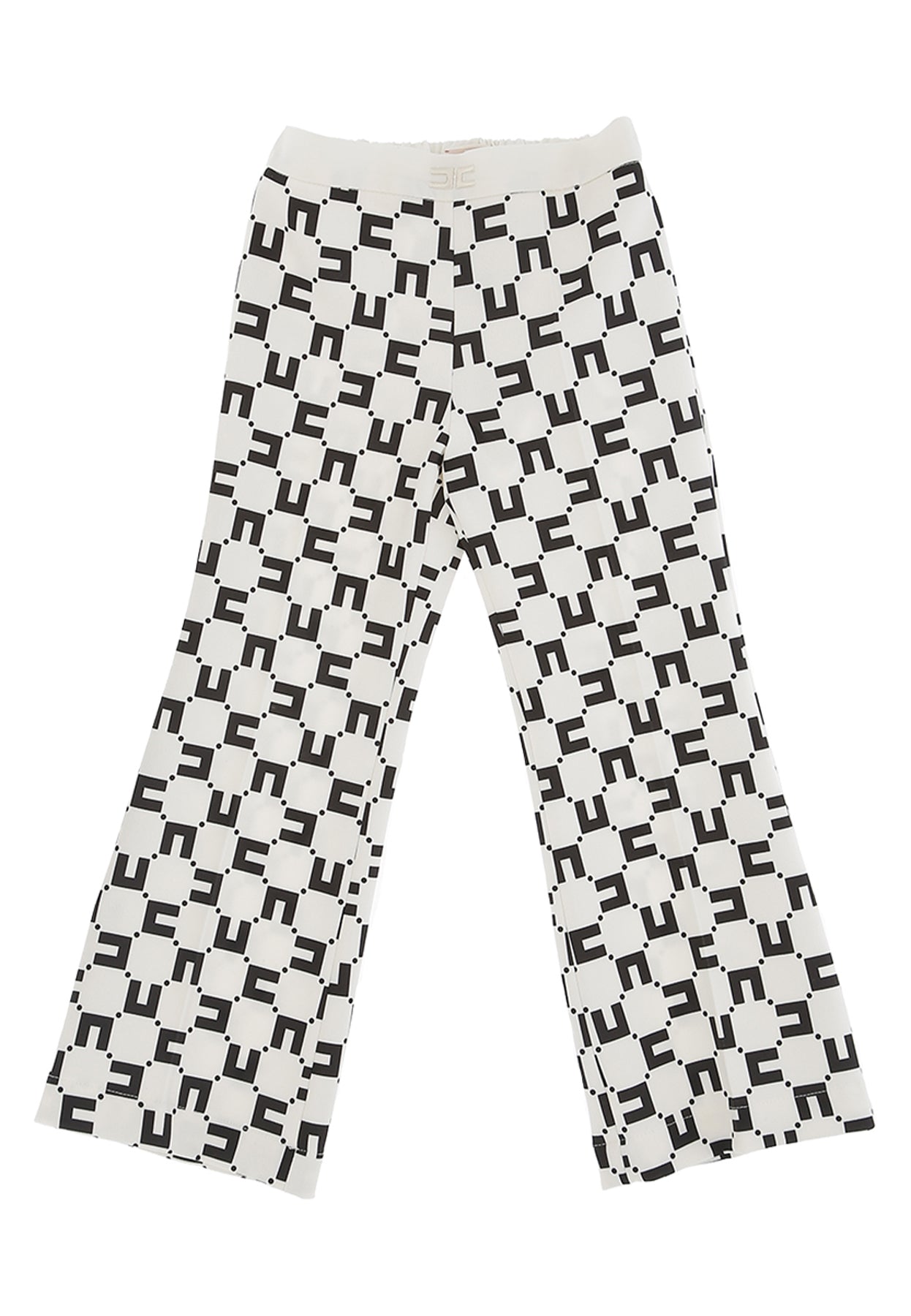 ViaMonte Shop | Elisabetta Franchi pantalone bianco/nero bambina in crépe