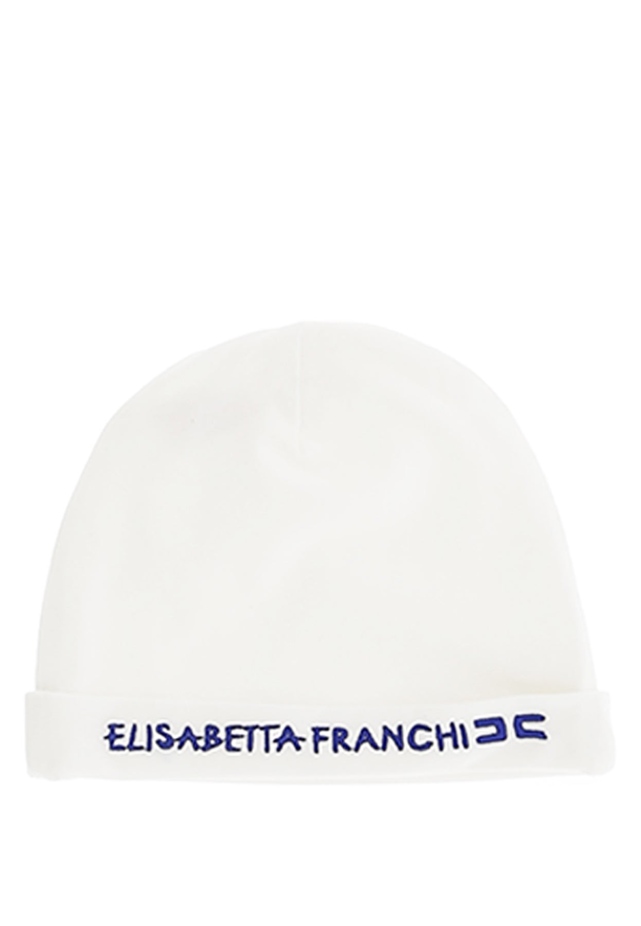 ViaMonte Shop | Elisabetta Franchi cappello bianco neonata in cotone