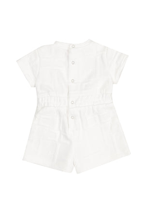ViaMonte Shop | Elisabetta Franchi pagliaccetto bianco neonata in cotone