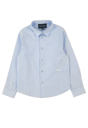 ViaMonte Shop | Emporio Armani camicia celeste bambino in cotone