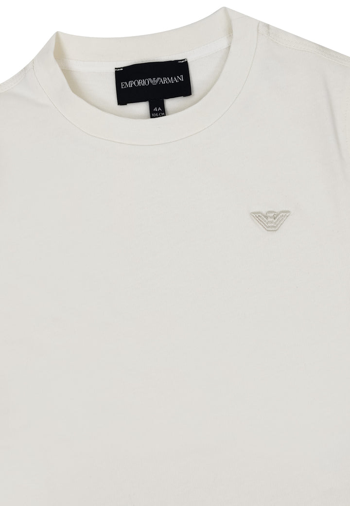 ViaMonte Shop | Emporio Armani t-shirt vaniglia bambino in cotone