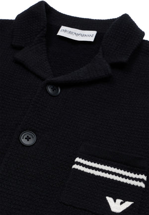 ViaMonte Shop | Emporio Armani giacca blu navy neonato in maglia