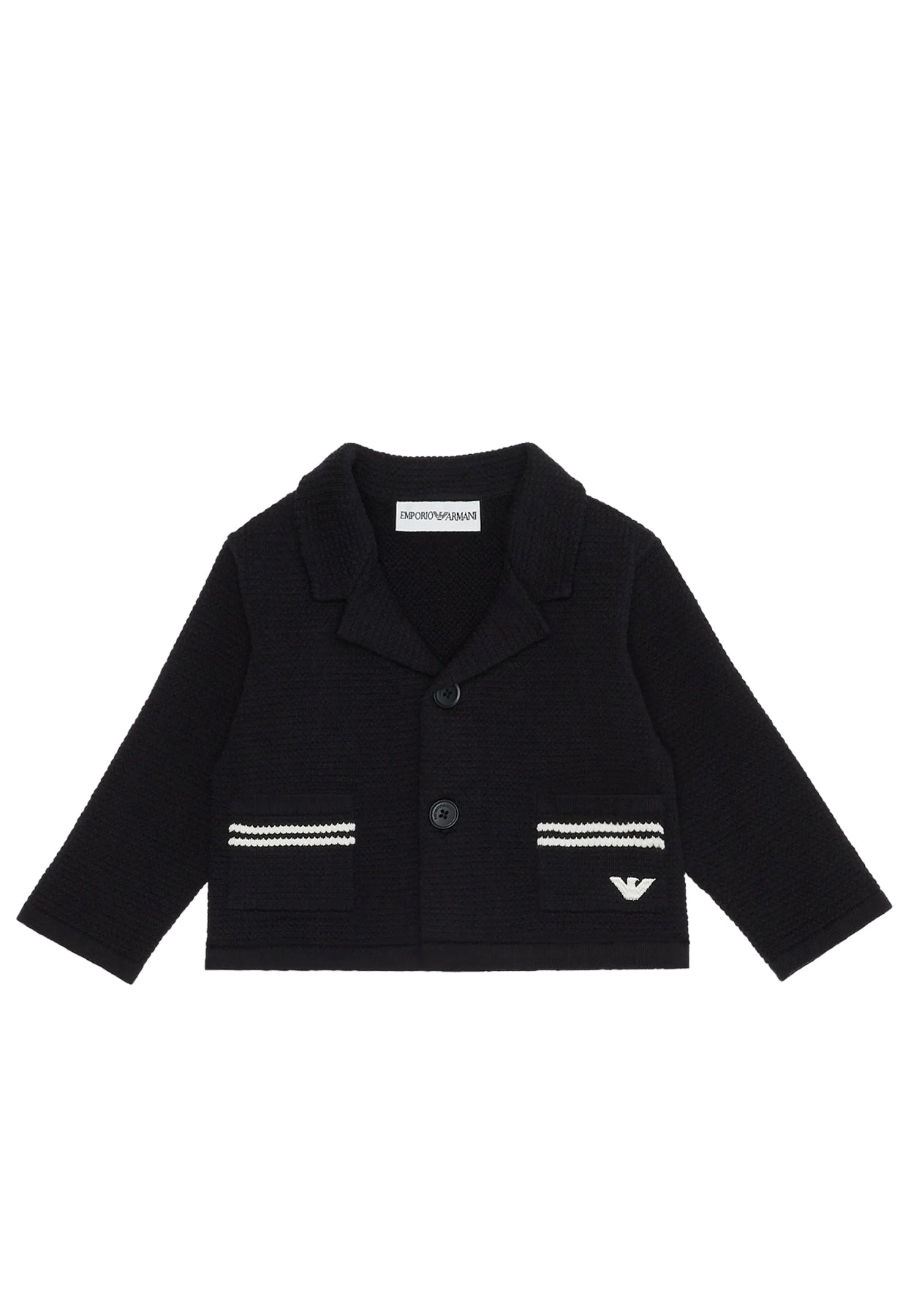 ViaMonte Shop | Emporio Armani giacca blu navy neonato in maglia