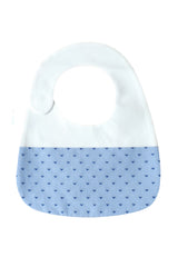 ViaMonte Shop | Emporio Armani bavetta bianca/azzurra neonato in cotone