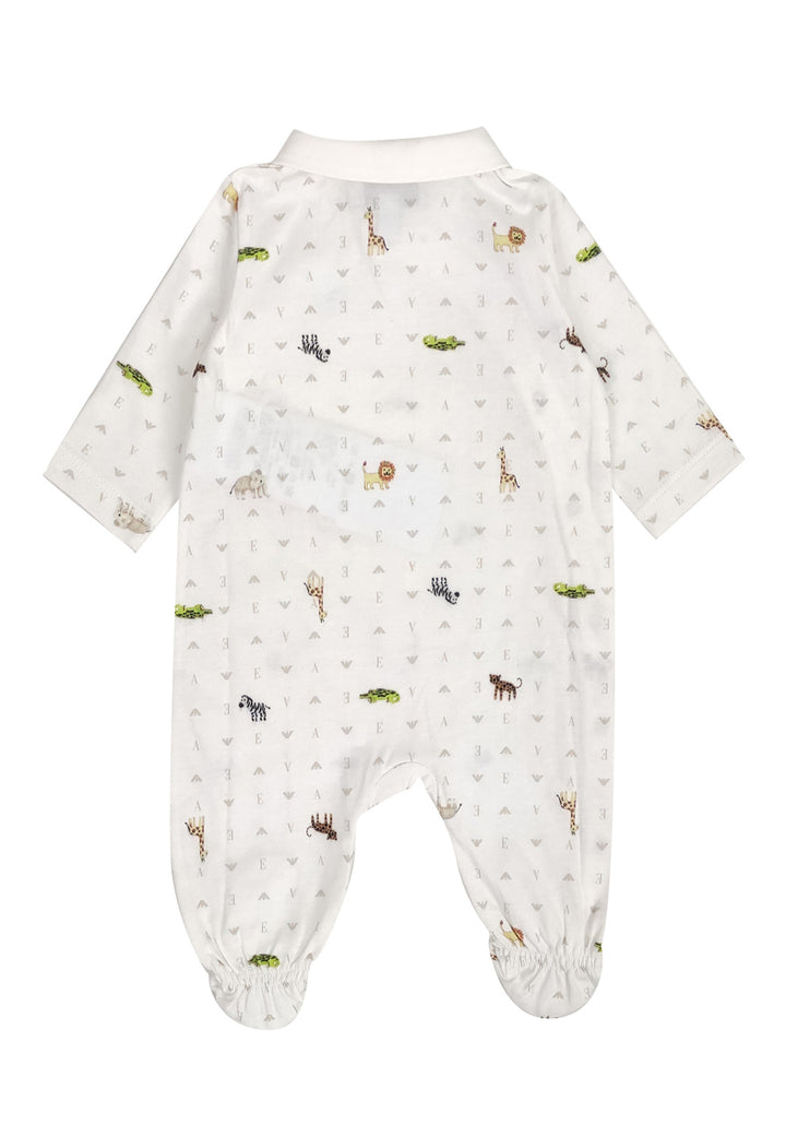 ViaMonte Shop | Emporio Armani tutina avorio neonato in cotone