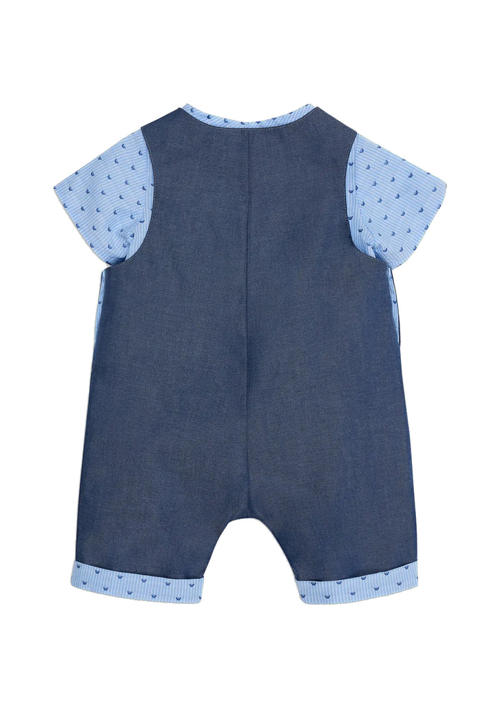 ViaMonte Shop | Emporio Armani completo blu neonato in cotone