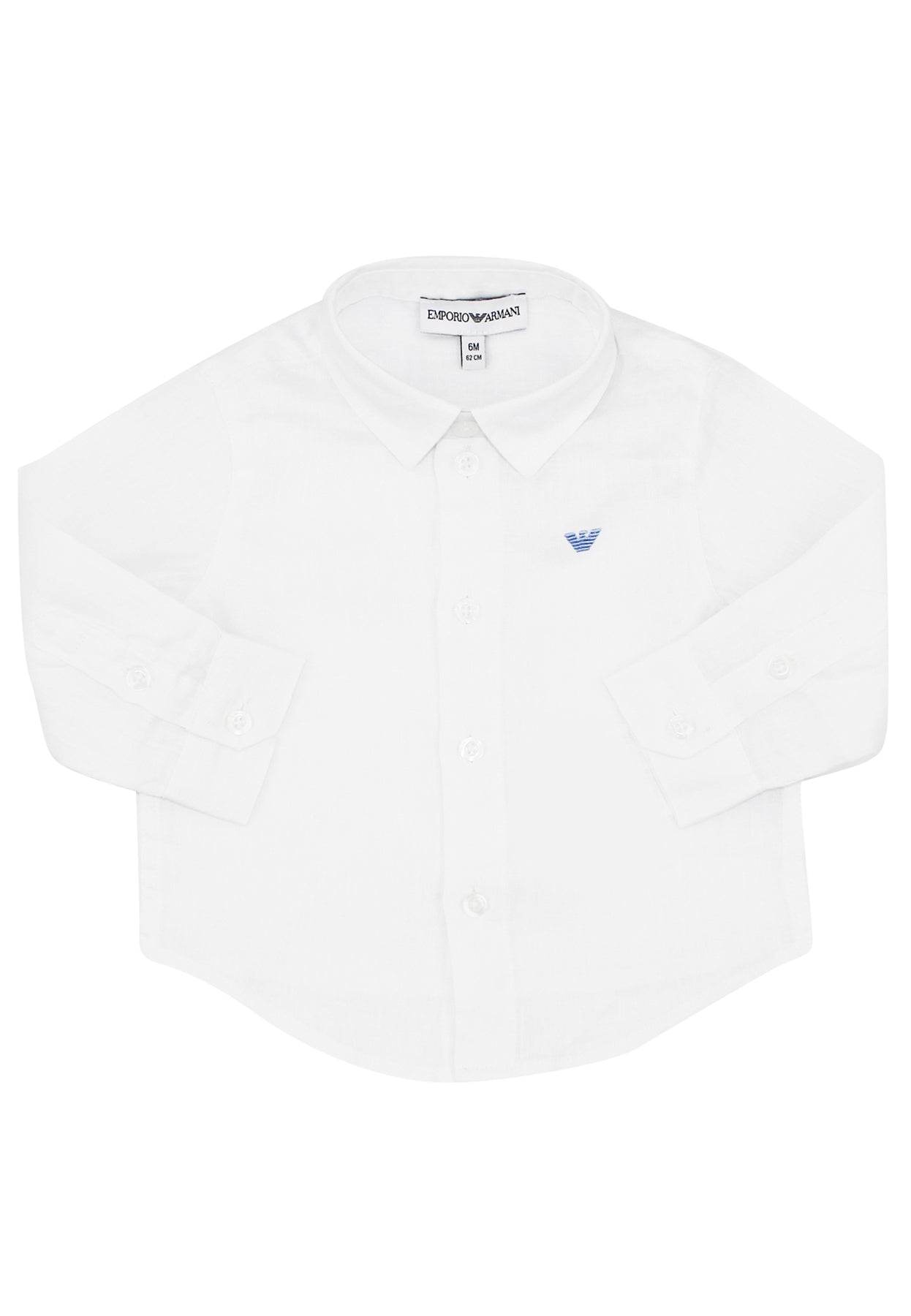 ViaMonte Shop | Emporio Armani camicia bianca neonato in lino