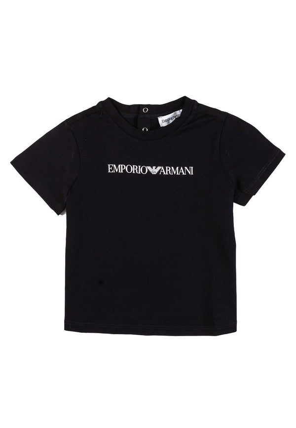 ViaMonte Shop | Emporio Armani t-shirt blu neonato in cotone