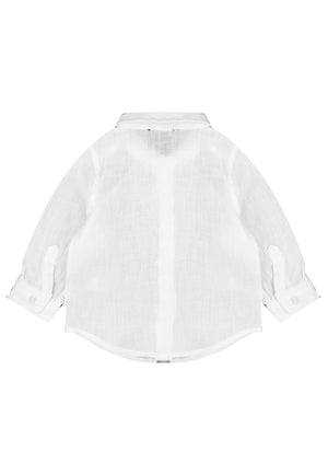 ViaMonte Shop | Fay camicia bianca neonato in lino