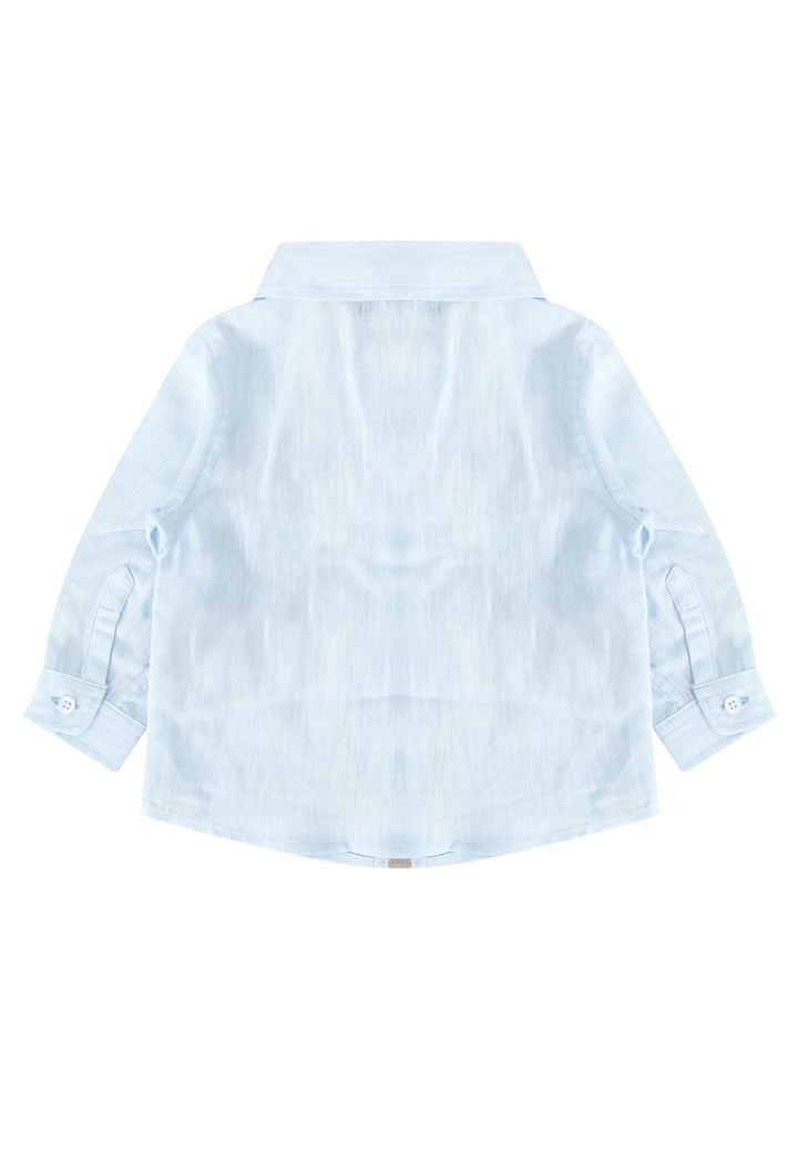 ViaMonte Shop | Fay camicia celeste neonato in lino