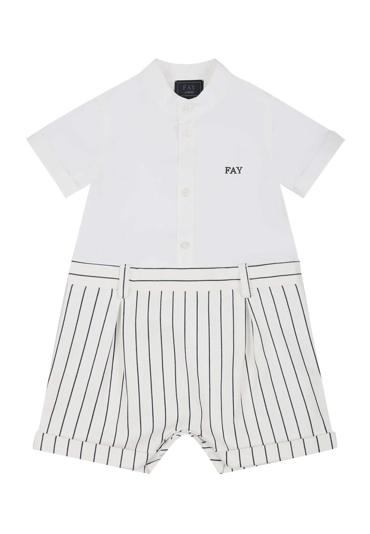 ViaMonte Shop | Fay pagliaccetto bianco neonato in cotone