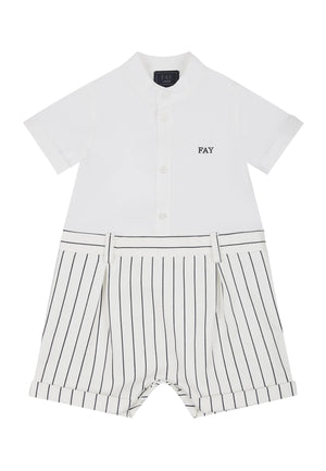 ViaMonte Shop | Fay pagliaccetto bianco neonato in cotone