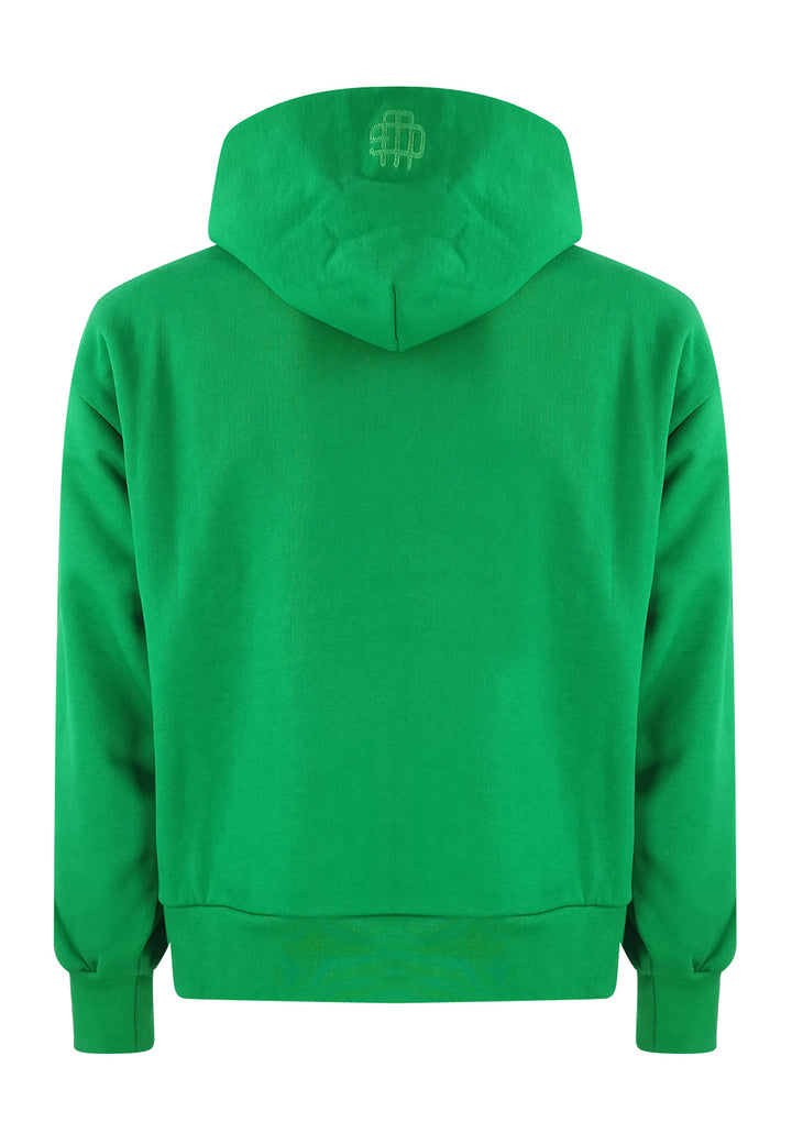 ViaMonte Shop | Garment Workshop felpa verde unisex in jersey di cotone
