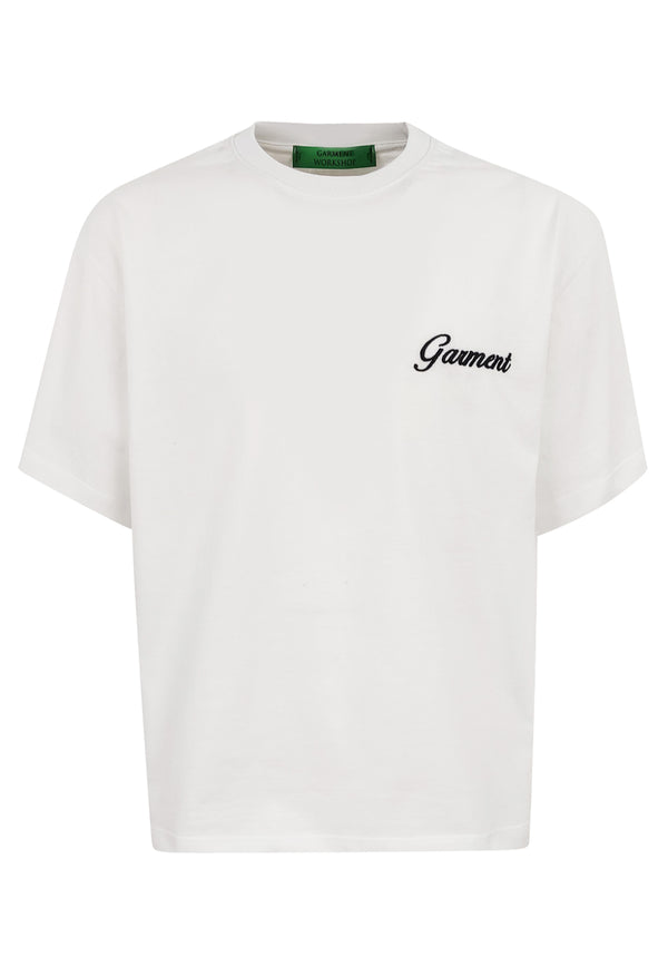 ViaMonte Shop | Garment Workshop t-shirt bianca unisex in jersey di cotone