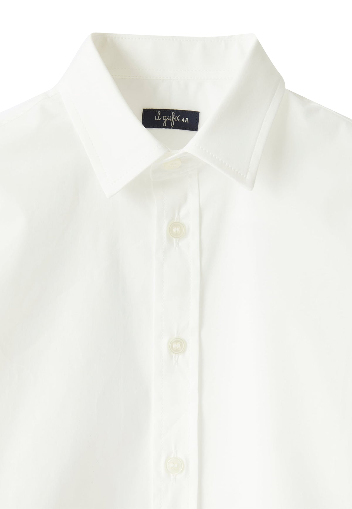 ViaMonte Shop | Il Gufo camicia bianca bambino in cotone