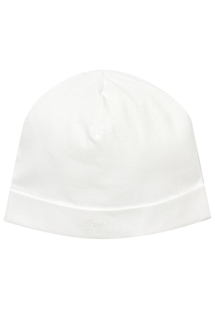 ViaMonte Shop | Il Gufo cappello bianco neonato in cotone